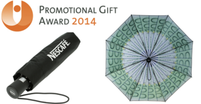 Read more about the article Promotional Gift Award 2014 – Der 3.200,00 Euro Schirm
