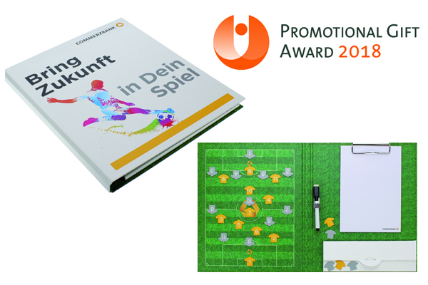 Read more about the article Promotional Gift Award 2018 – „Commerzbank-Trainermappe“ 